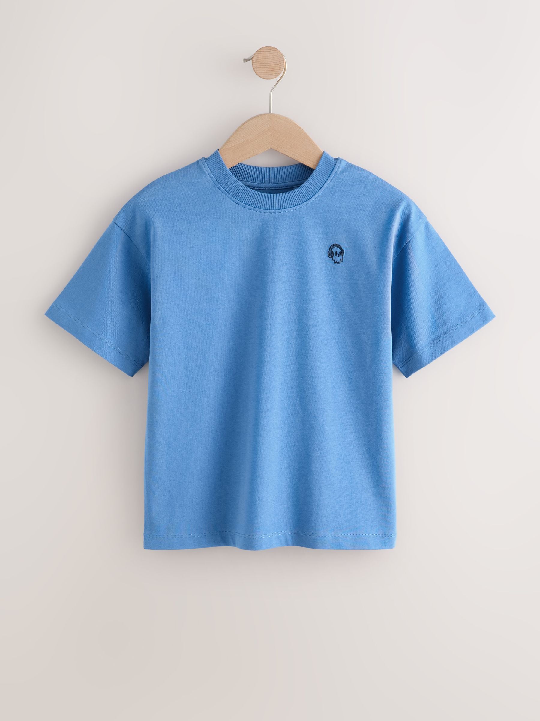 Dsiney Kidz - Blue Short Sleeve Logo Chest Graphic T-Shirts 4 Pack (3-16yrs) image 5