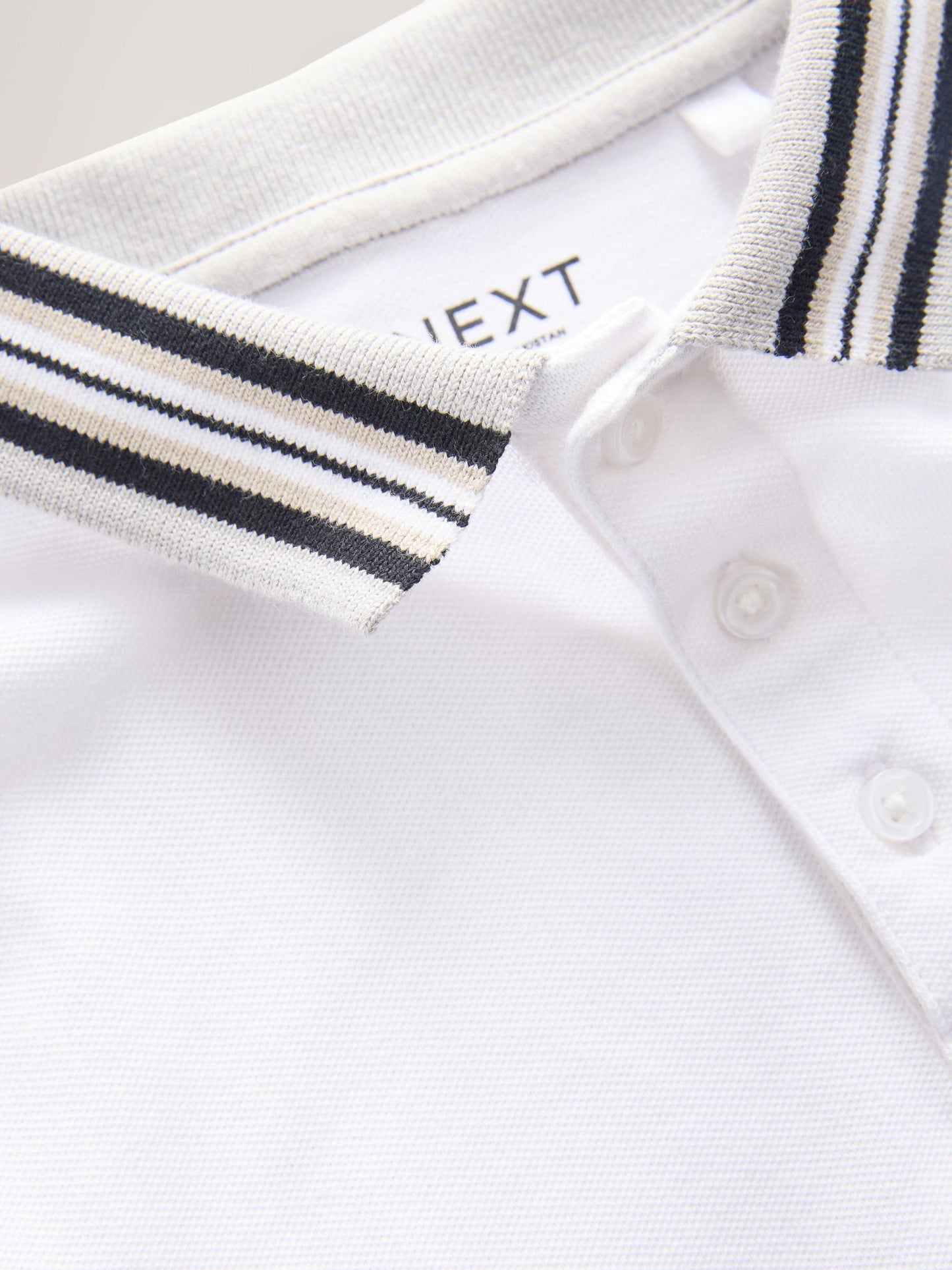 Dsiney Kidz - White Stripe Tipped Collar Short Sleeve Polo Shirt (3-16yrs) image 7