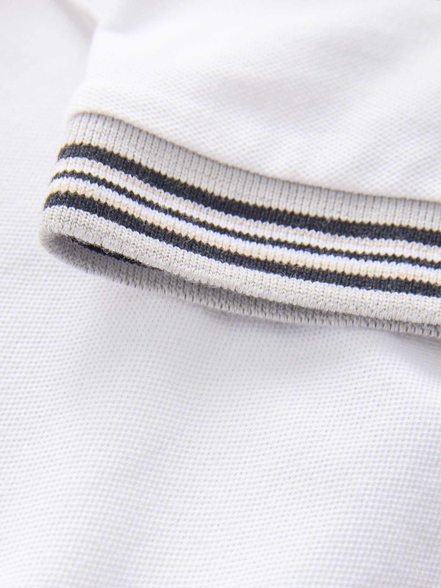 Dsiney Kidz - White Stripe Tipped Collar Short Sleeve Polo Shirt (3-16yrs) image 8