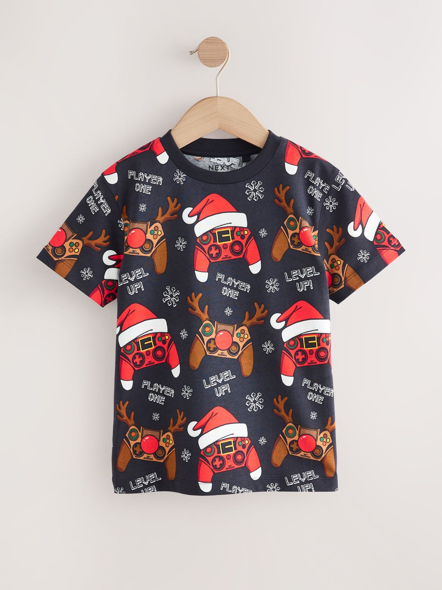 Dsiney Kidz - Black Controller Christmas Short Sleeve T-Shirt (3-16yrs) image 5
