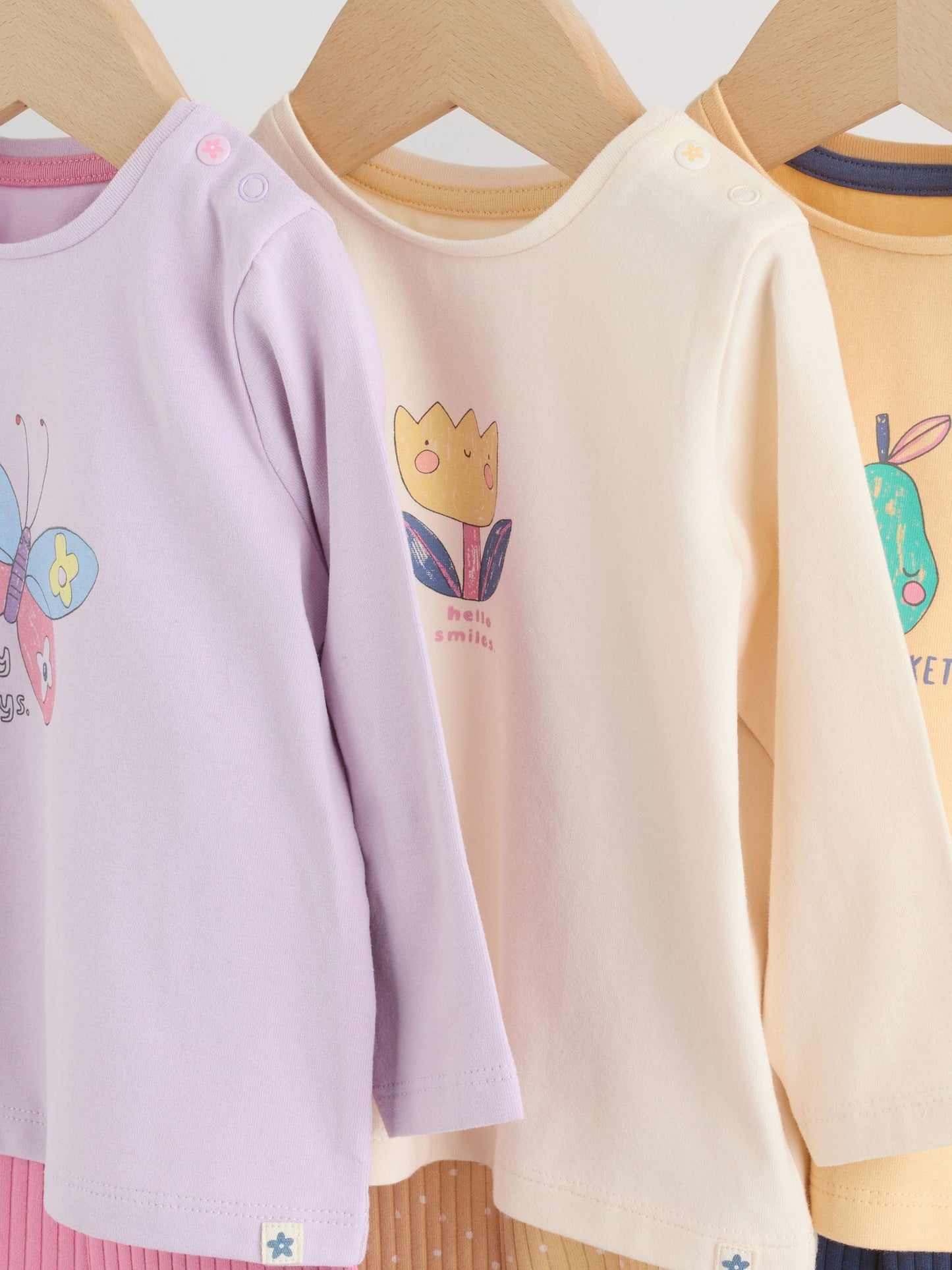 Purple Long Sleeve Top And Leggings Set 6 Piece (0mths-3yrs) image 4