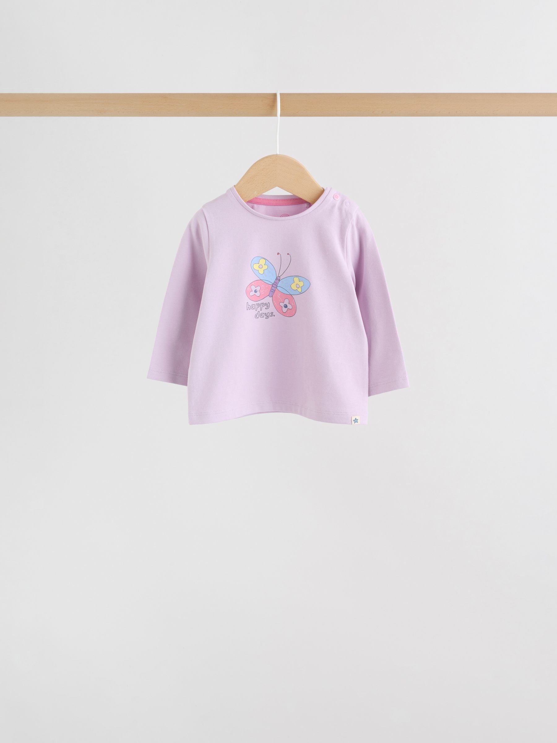 Purple Long Sleeve Top And Leggings Set 6 Piece (0mths-3yrs) image 3