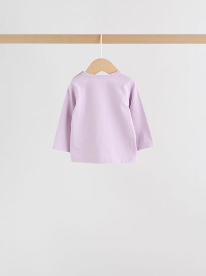 Purple Long Sleeve Top And Leggings Set 6 Piece (0mths-3yrs) image 6