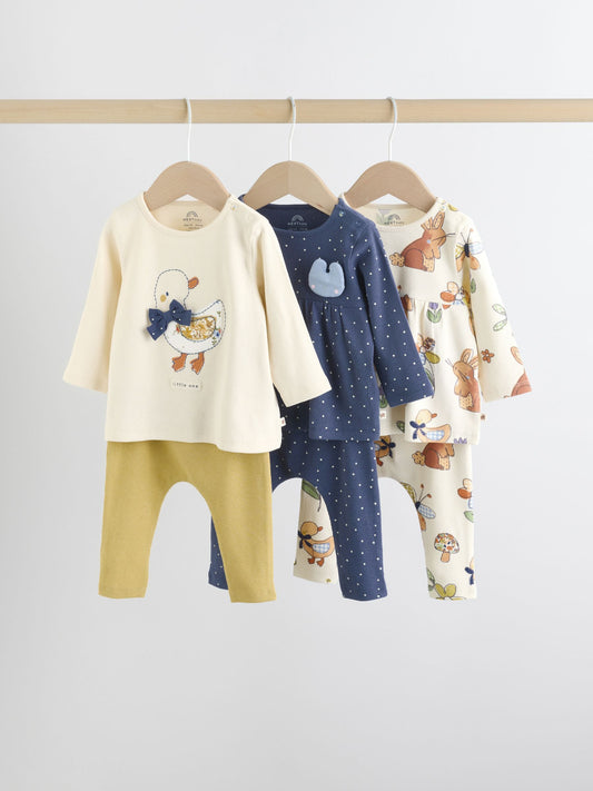 Ecru Long Sleeve Top And Leggings Set 6 Piece (0mths-3yrs) image 1
