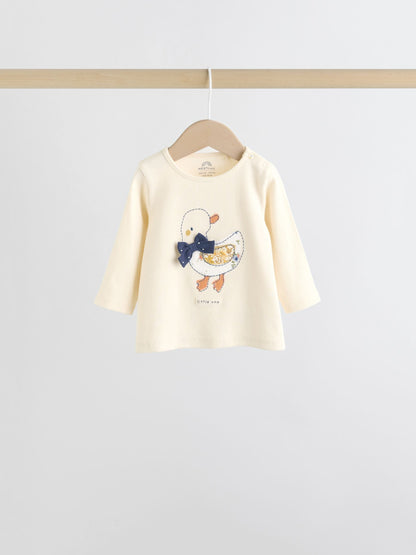 Ecru Long Sleeve Top And Leggings Set 6 Piece (0mths-3yrs) image 3