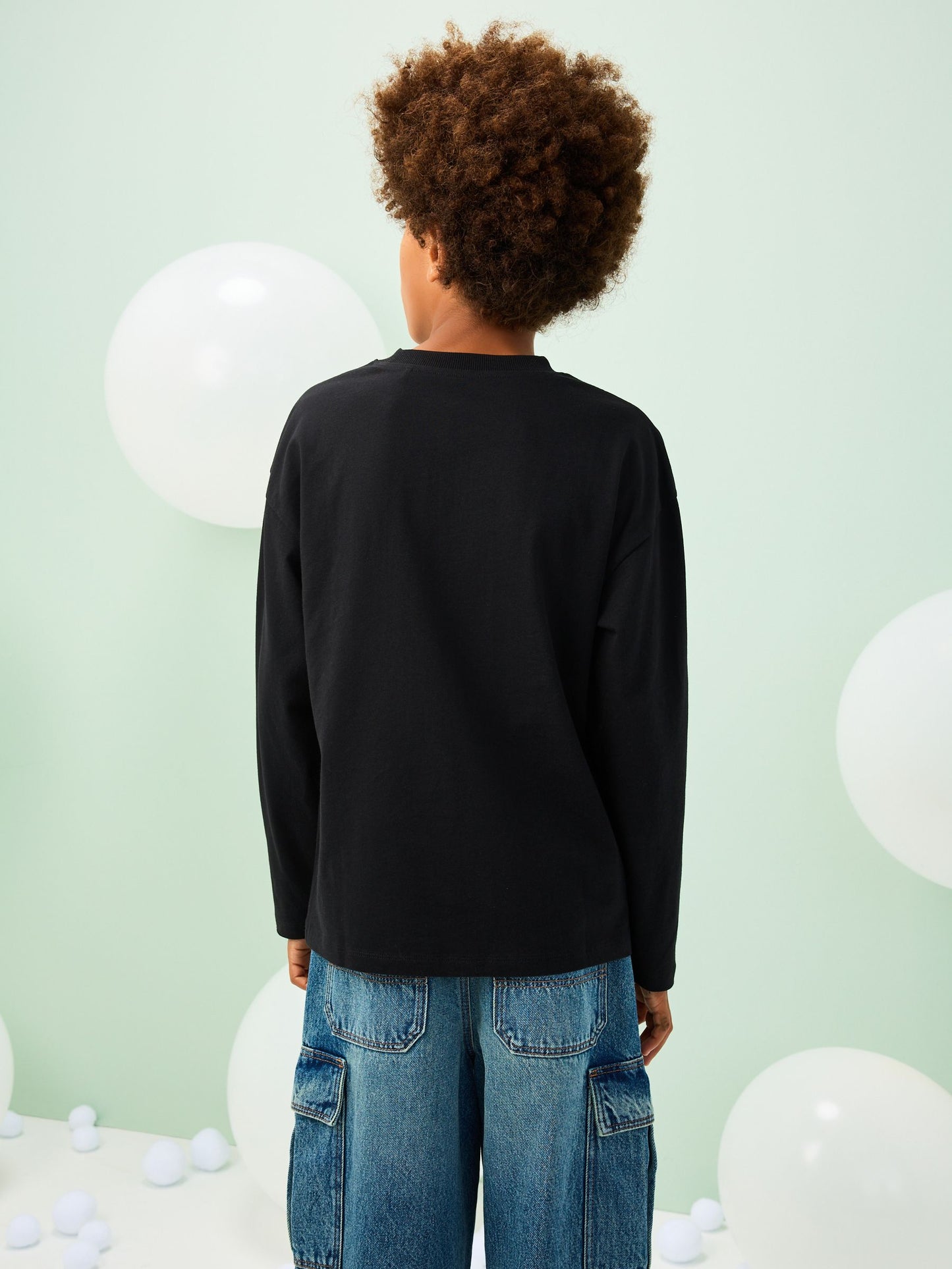 Dsiney Kidz - Black Graffiti Brussel Christmas Long Sleeve T-Shirt (3-16yrs) image 3