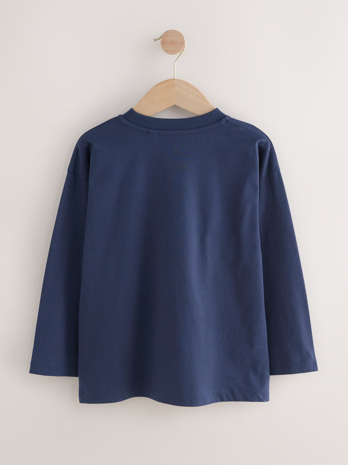 Dsiney Kidz - Navy Blue Crocodile Relaxed Fit Graphic Long Sleeve Cotton T-Shirt (3-16yrs) image 2