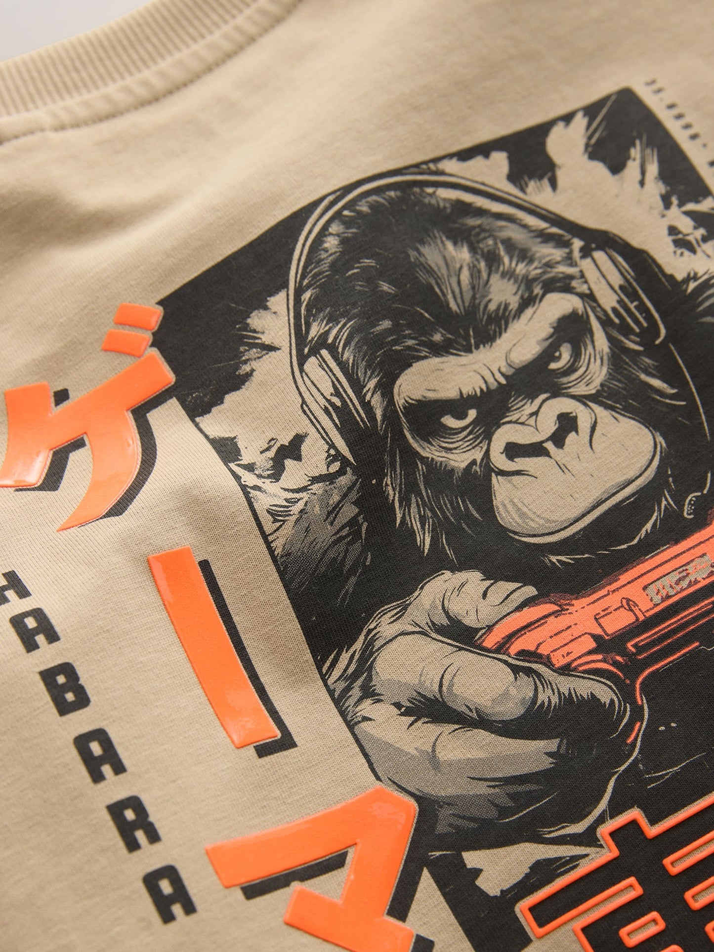 Dsiney Kidz - Stone Gorilla Gamer Relaxed Fit Graphic Long Sleeve Cotton T-Shirt (3-16yrs) image 8