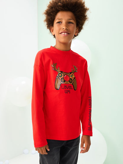 Dsiney Kidz - Red Controller Christmas Long Sleeve T-Shirt (3-16yrs) image 1