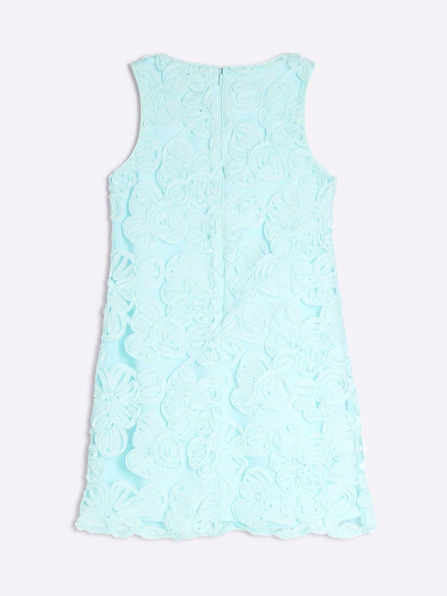 River Island Blue 3D Flower Shift Dress