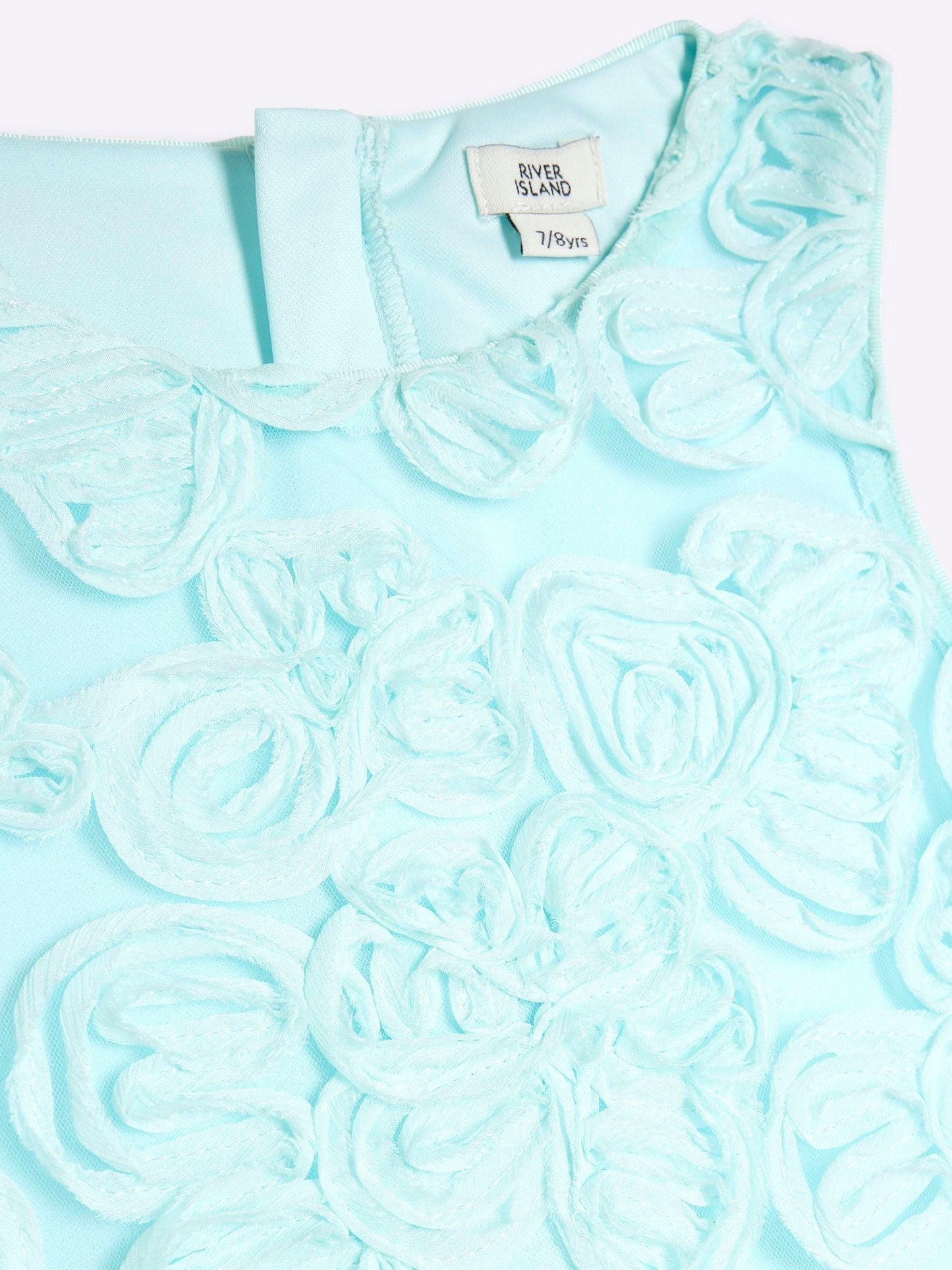 River Island Blue 3D Flower Shift Dress