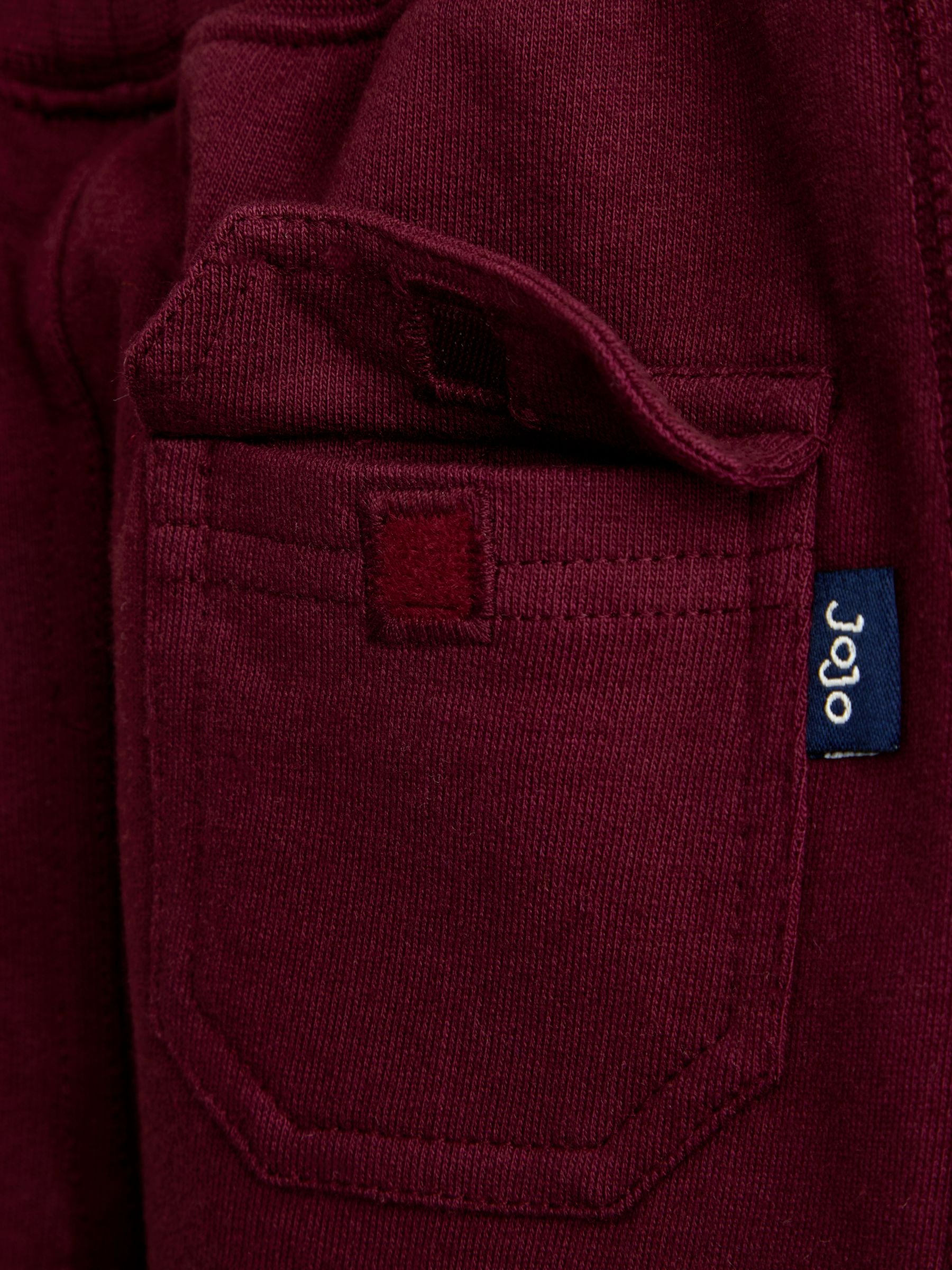 JoJo Maman Bébé Burgundy Red 2-Pack Cargo Joggers image 7