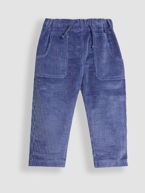 JoJo Maman Bébé Indigo Blue Cord Pull On Trousers image 1