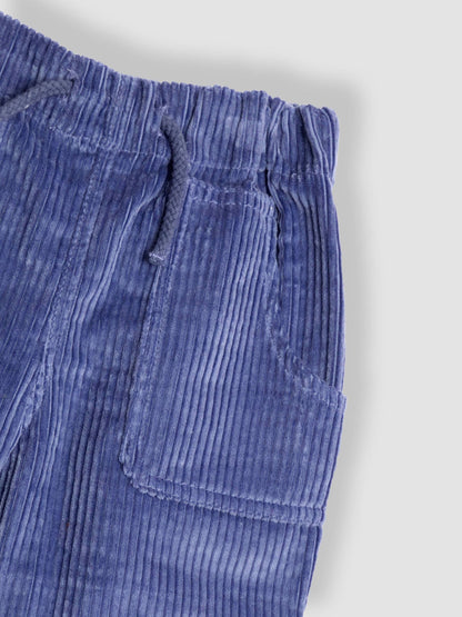 JoJo Maman Bébé Indigo Blue Cord Pull On Trousers image 3