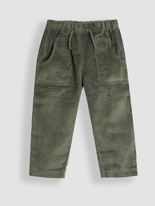 JoJo Maman Bébé Khaki Green Cord Pull On Trousers image 1