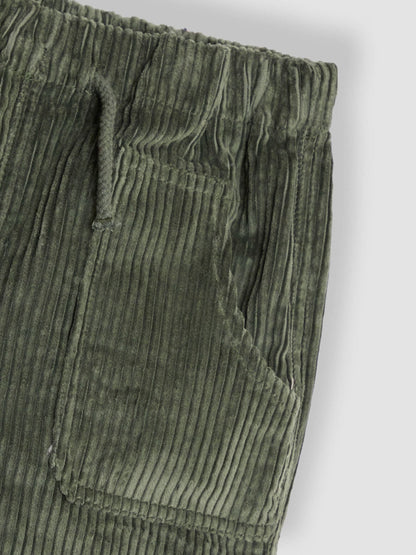 JoJo Maman Bébé Khaki Green Cord Pull On Trousers image 3