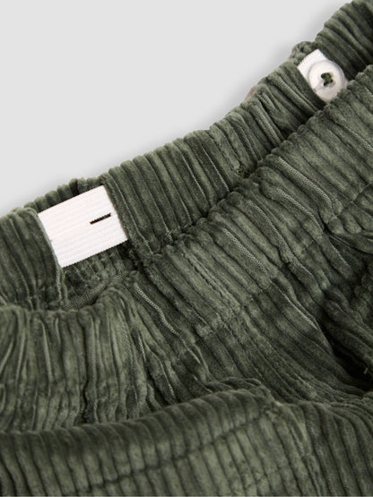 JoJo Maman Bébé Khaki Green Cord Pull On Trousers image 4