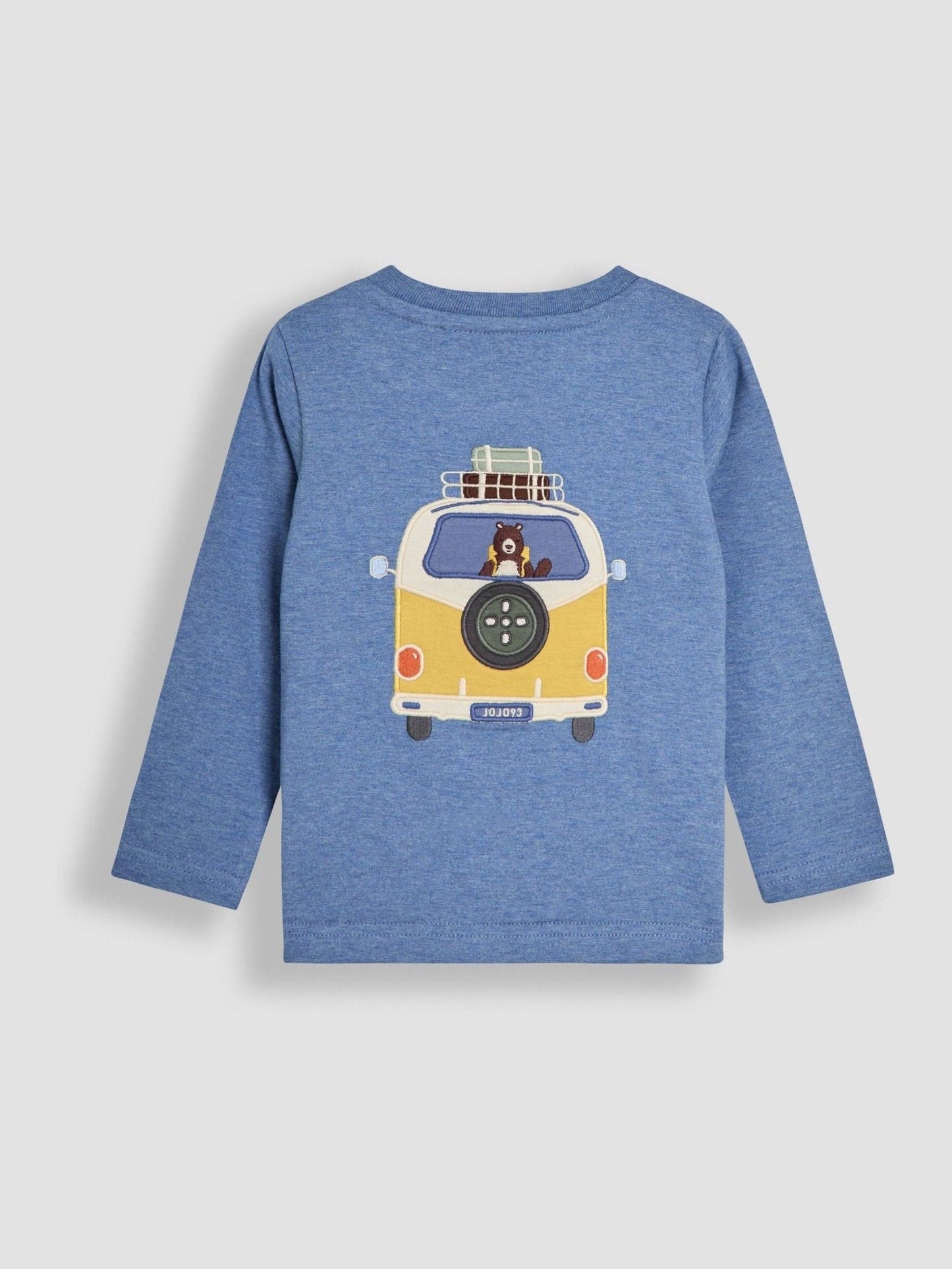 JoJo Maman Bébé Indigo Blue Happy Camper Applique Top image 3