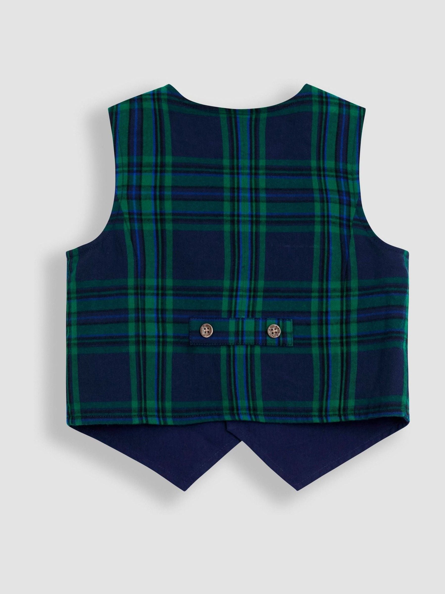 JoJo Maman Bébé Navy Blue 3-Piece Bow Tie Waistcoat & Shirt Set image 4