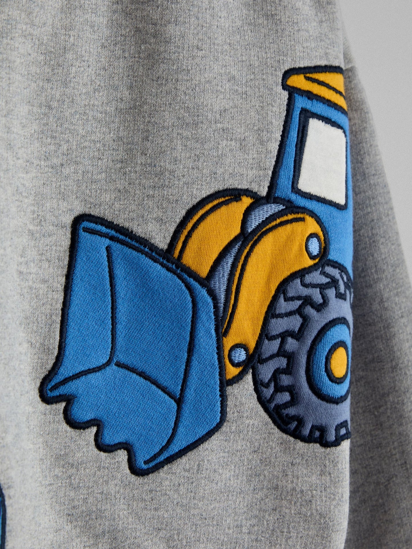 Dsiney Kidz - JoJo Maman Bébé Grey Construction Applique Sweatshirt image 3