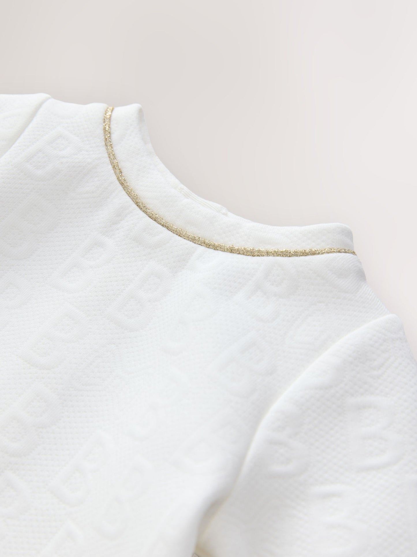 Baker by Ted Baker Jacquard Embossed Mesh Hem Dress image 3