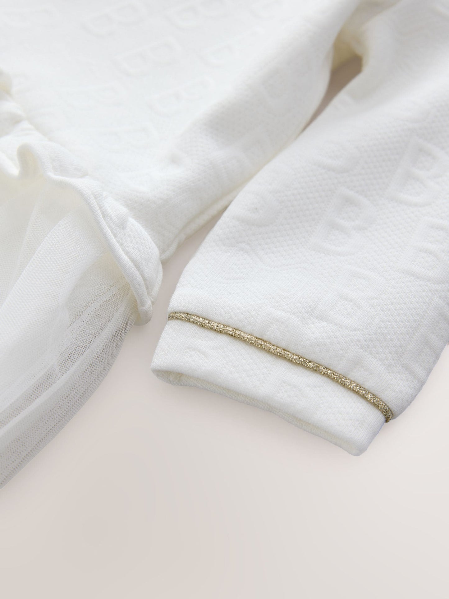 Baker by Ted Baker Jacquard Embossed Mesh Hem Dress