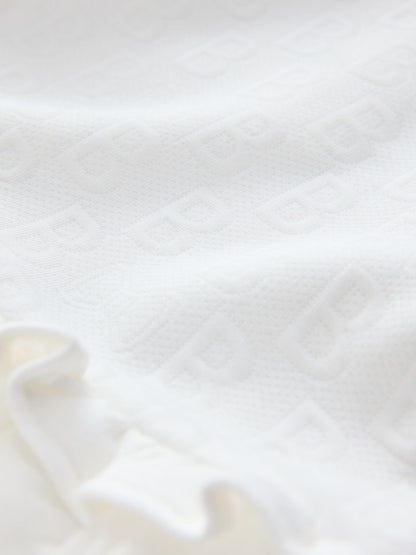 Baker by Ted Baker Jacquard Embossed Mesh Hem Dress