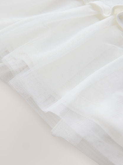 Baker by Ted Baker Jacquard Embossed Mesh Hem Dress