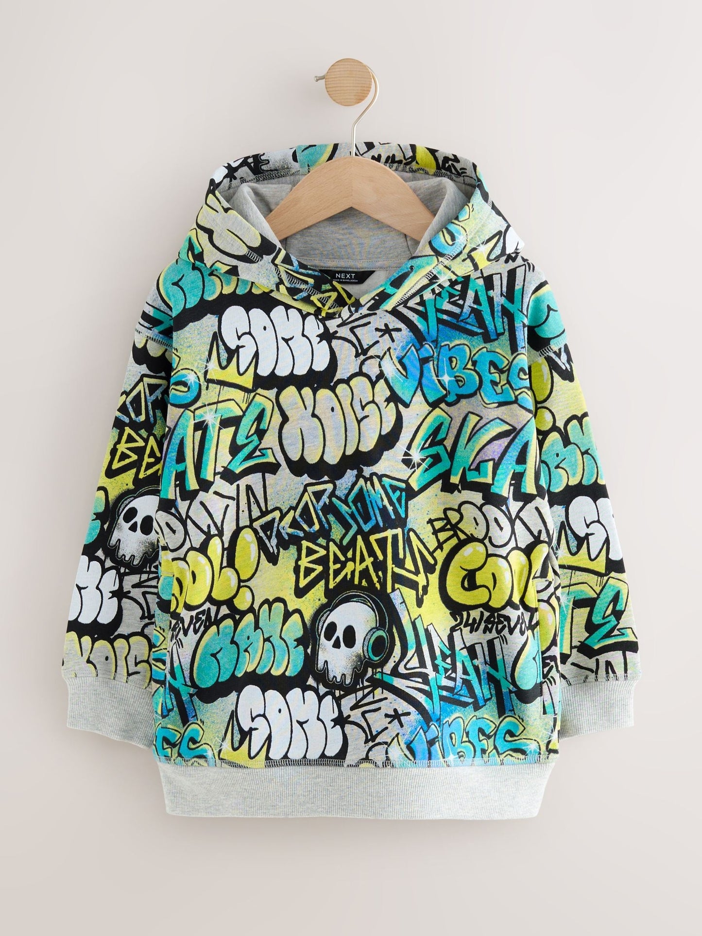 Blue Graffiti Older Boys Graphic Print Hoodie (3-16yrs)