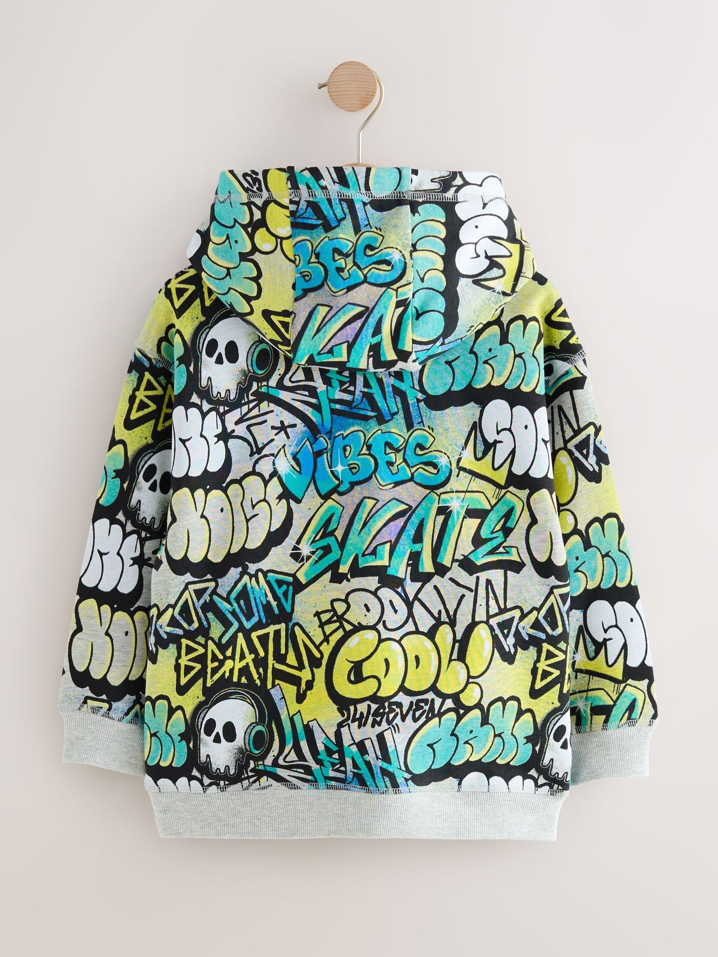 Blue Graffiti Older Boys Graphic Print Hoodie (3-16yrs)