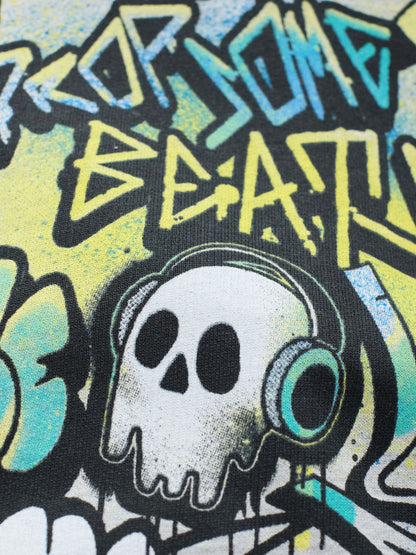 Blue Graffiti Older Boys Graphic Print Hoodie (3-16yrs)