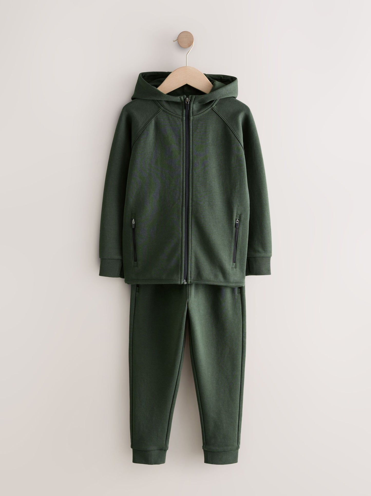 Dsiney Kidz - Khaki Green Tech Sportswear Hoodie and Joggers Set (3-16yrs) image 1
