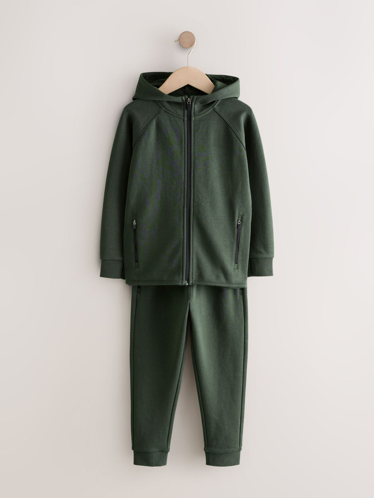 Dsiney Kidz - Khaki Green Tech Sportswear Hoodie and Joggers Set (3-16yrs) image 1