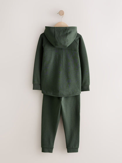 Dsiney Kidz - Khaki Green Tech Sportswear Hoodie and Joggers Set (3-16yrs) image 2