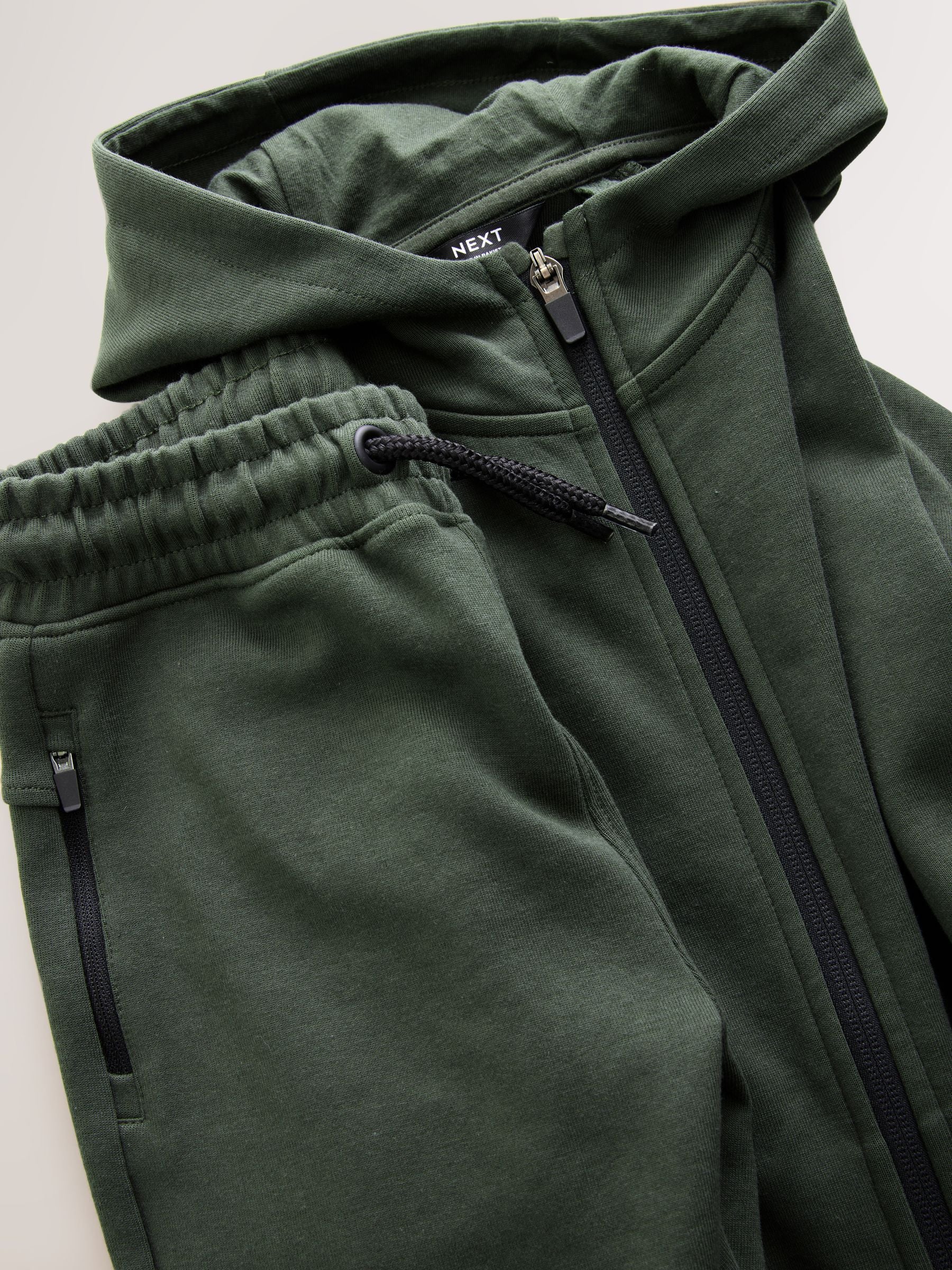 Dsiney Kidz - Khaki Green Tech Sportswear Hoodie and Joggers Set (3-16yrs) image 6