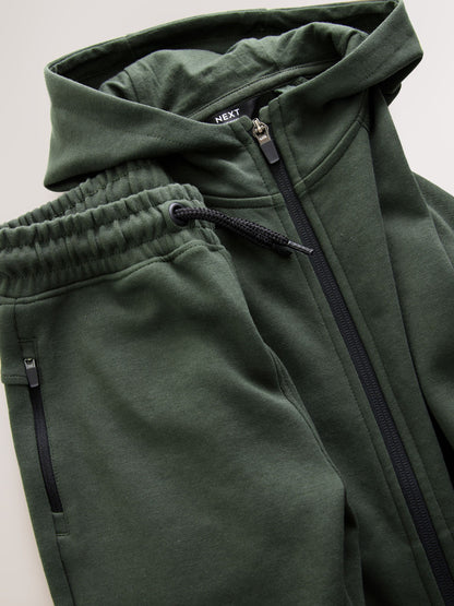 Dsiney Kidz - Khaki Green Tech Sportswear Hoodie and Joggers Set (3-16yrs) image 6