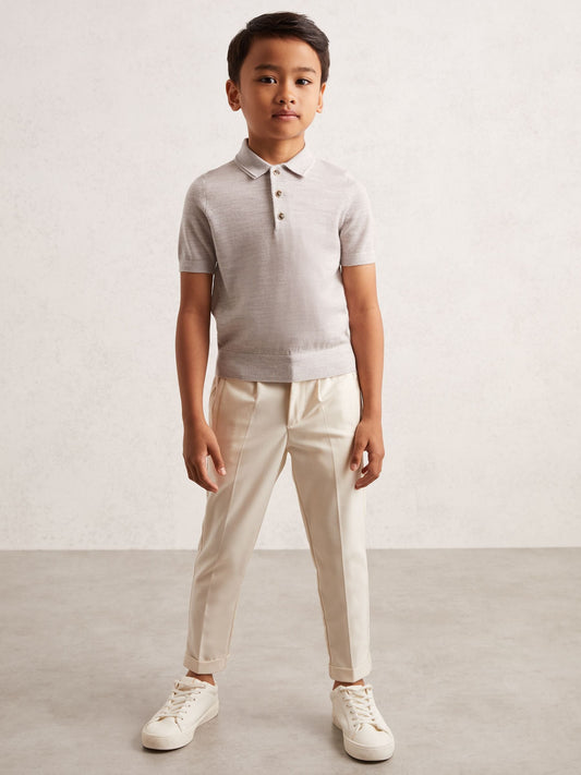 Dsiney Kidz - Reiss Wicker Melange Manor 3-9 yrs Wool Short-Sleeve Polo Shirt image 1