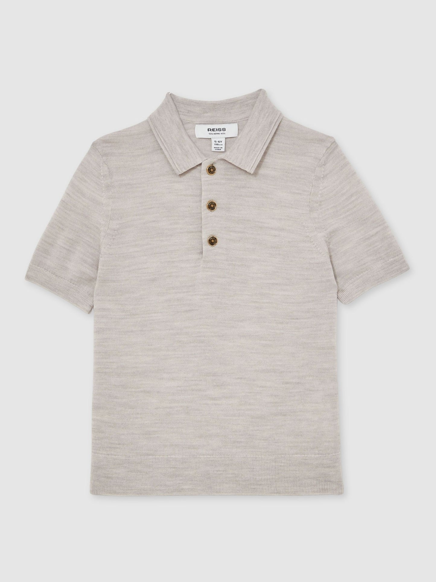Dsiney Kidz - Reiss Wicker Melange Manor 3-9 yrs Wool Short-Sleeve Polo Shirt image 2
