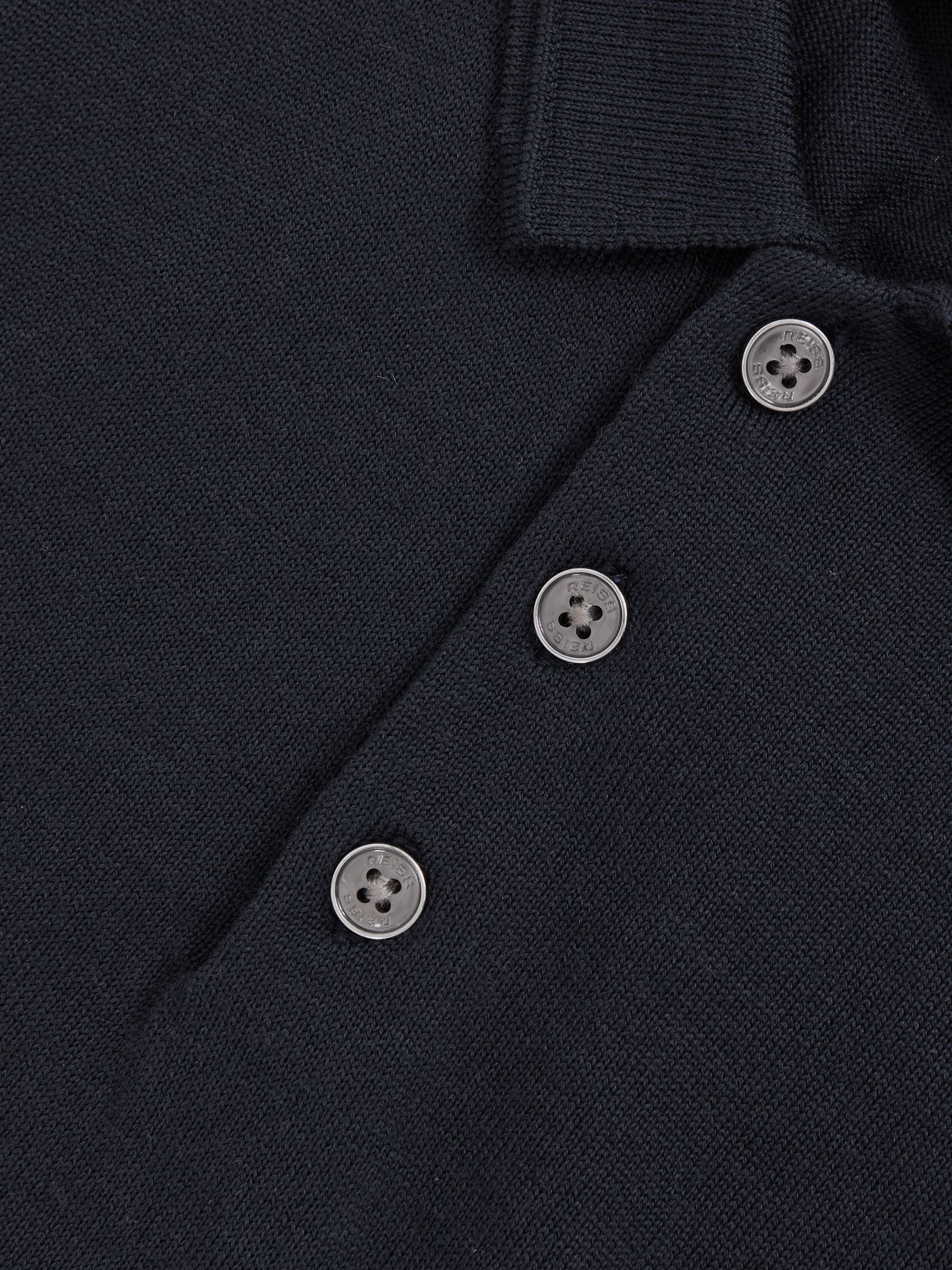 Dsiney Kidz - Reiss Midnight Navy Manor 9-13 yrs Wool Short-Sleeve Polo Shirt image 4