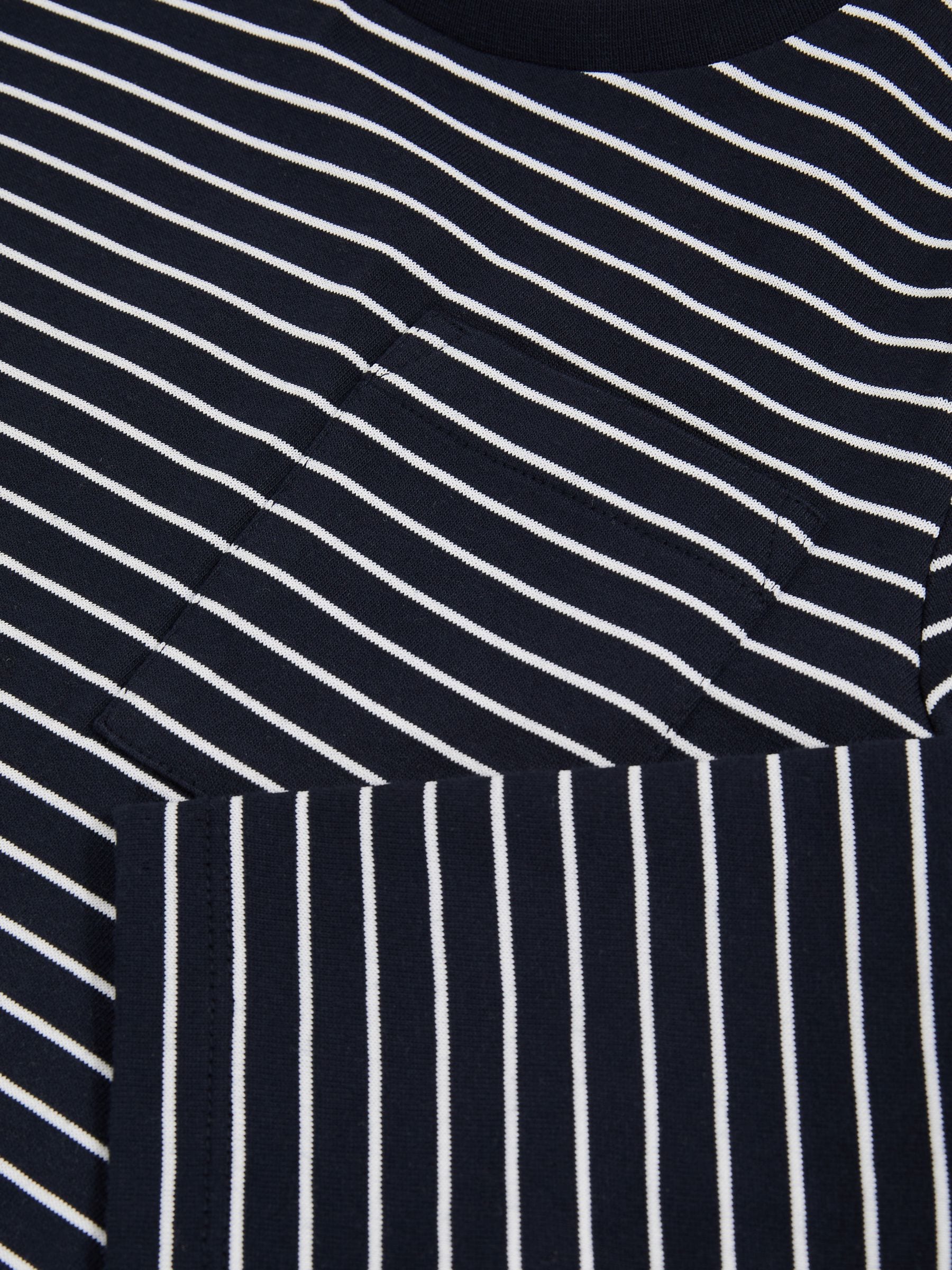 Dsiney Kidz - Reiss Navy/White Kenny 4-9 yrs Stretch-Cotton Stripe T-Shirt image 4