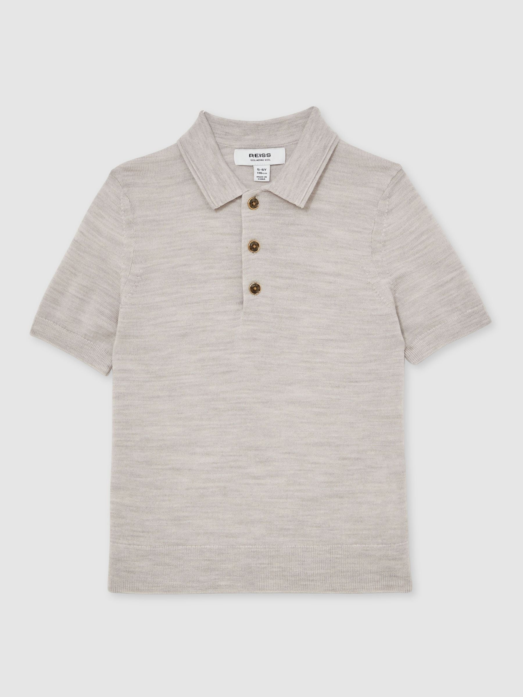 Dsiney Kidz - Reiss Wicker Melange Manor 9-13 yrs Wool Short-Sleeve Polo Shirt image 2