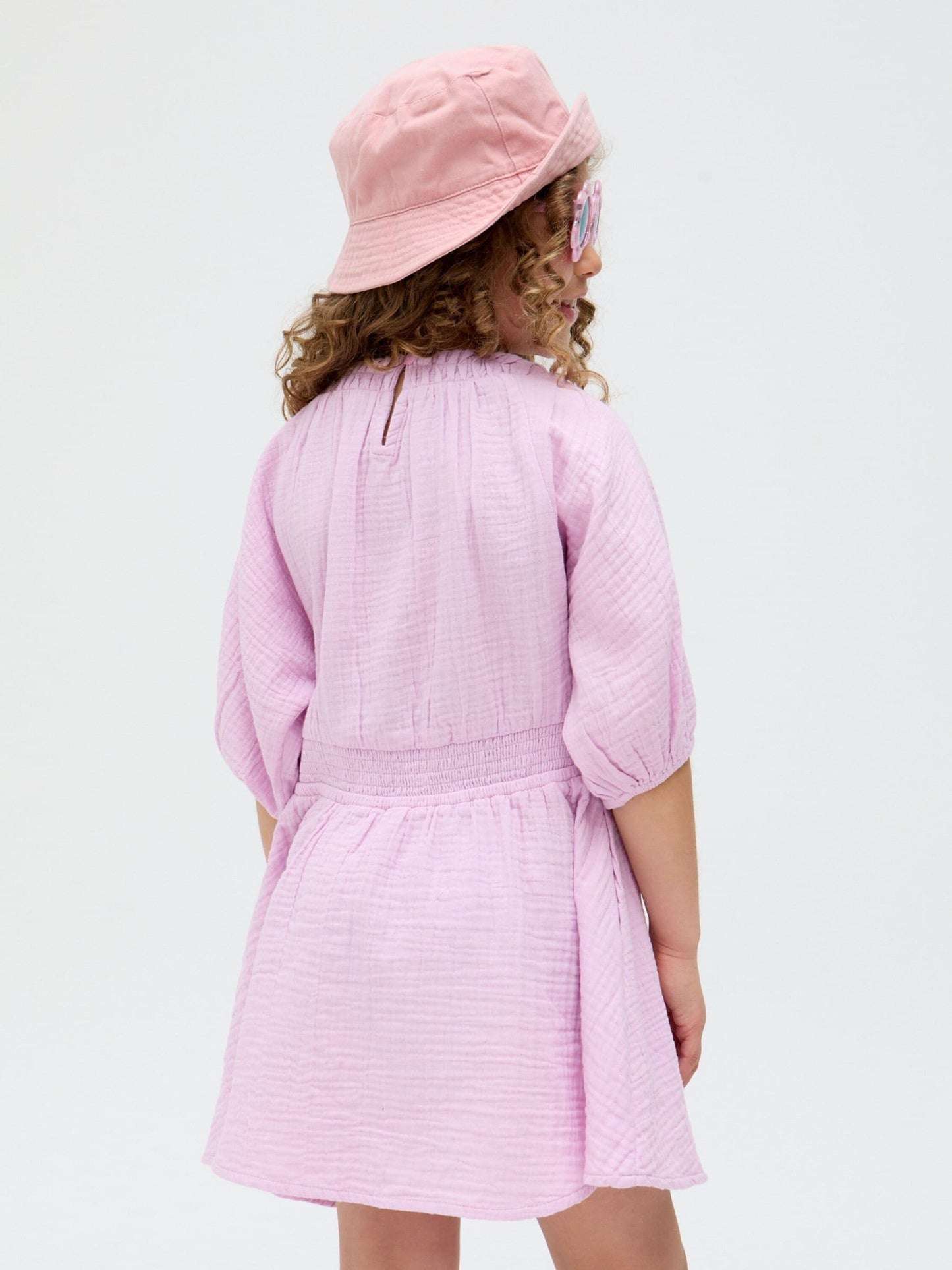 Raffya Purple Soipoi Double Cloth 100% Cotton Dress image 2