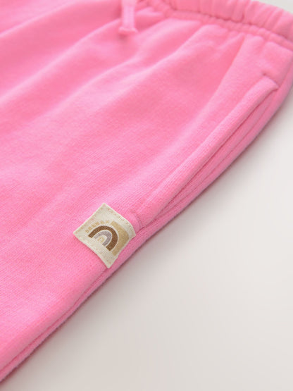 Bright Pink Wide Leg Sweat Joggers (3mths-7yrs) image 8