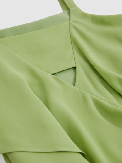 Reiss Green Alba 4-9 yrs Handkerchief-Hem Sleeveless Dress - image 5