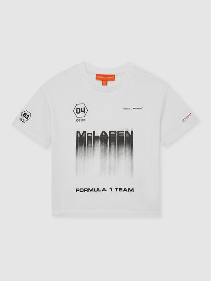 Dsiney Kidz - Reiss White Pole 9-13 yrs McLaren F1 Team British GP T-Shirt Unisex Fit image 2
