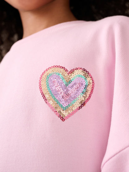 Little Bird by Jools Oliver Pink Sweat And Rainbow Tutu Dress image 6
