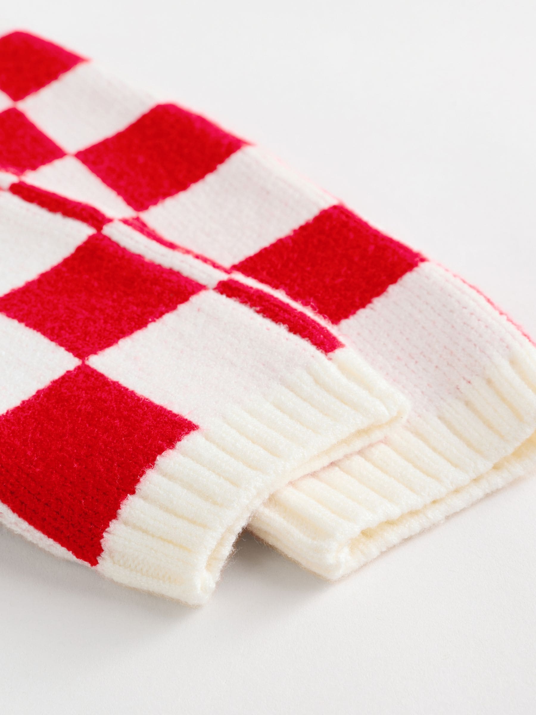 Red Santa Checkerboard Christmas Baby Jumper and Legging Set (0mths-2yrs) image 4