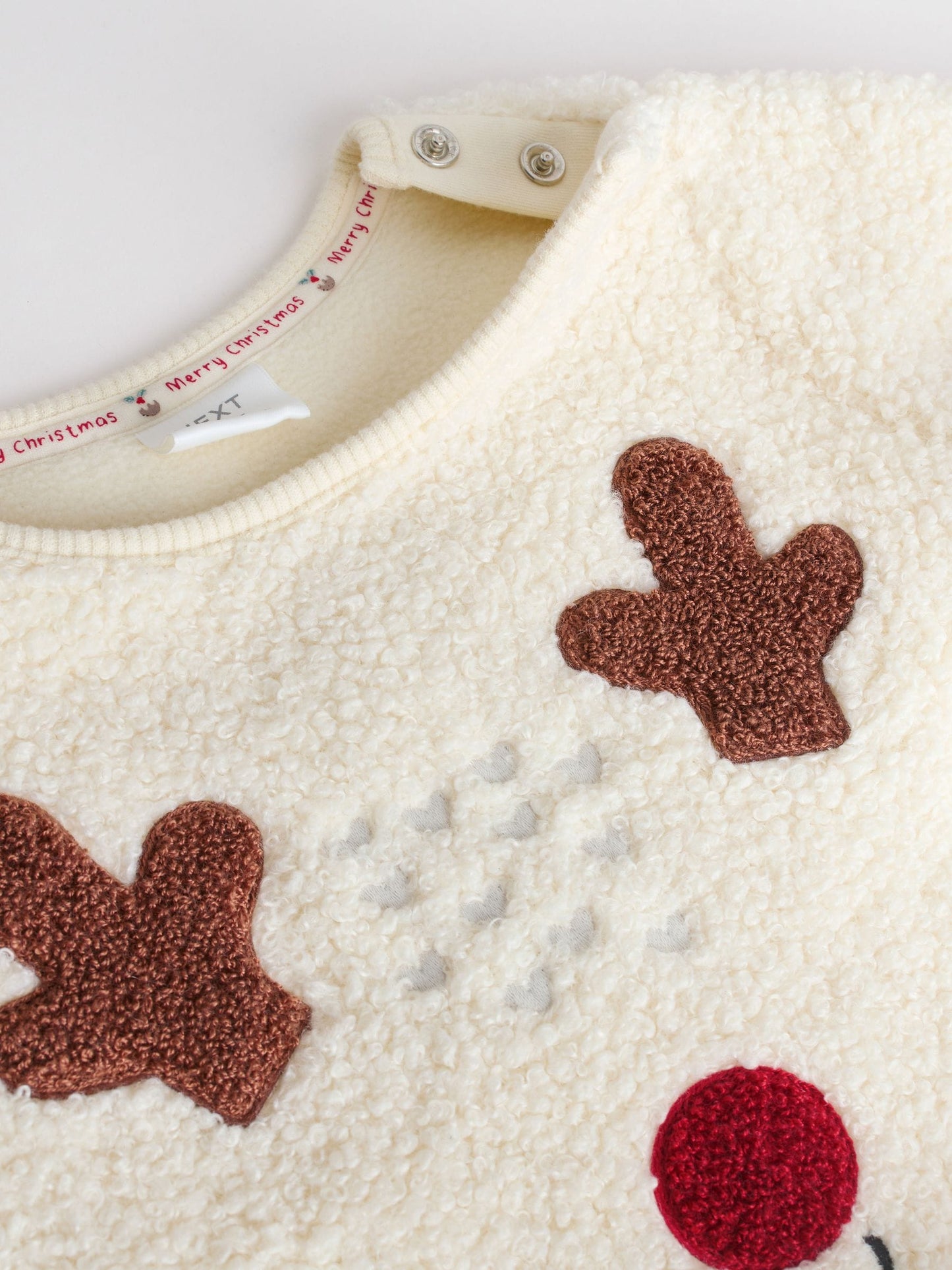 Neutral Reindeer Baby Fleece Top and Leggings Set (0mths-2yrs) image 7