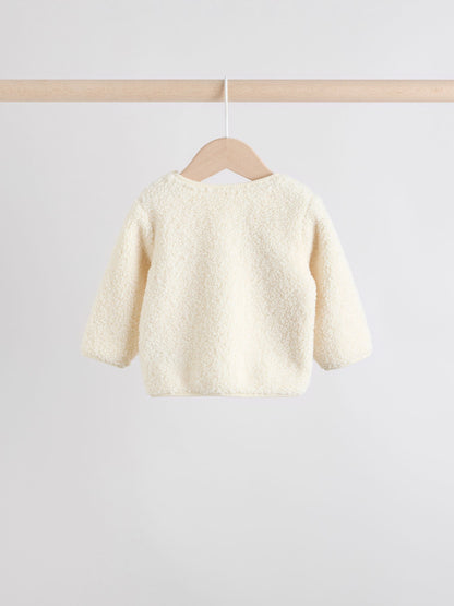 Neutral Reindeer Baby Fleece Top and Leggings Set (0mths-2yrs)