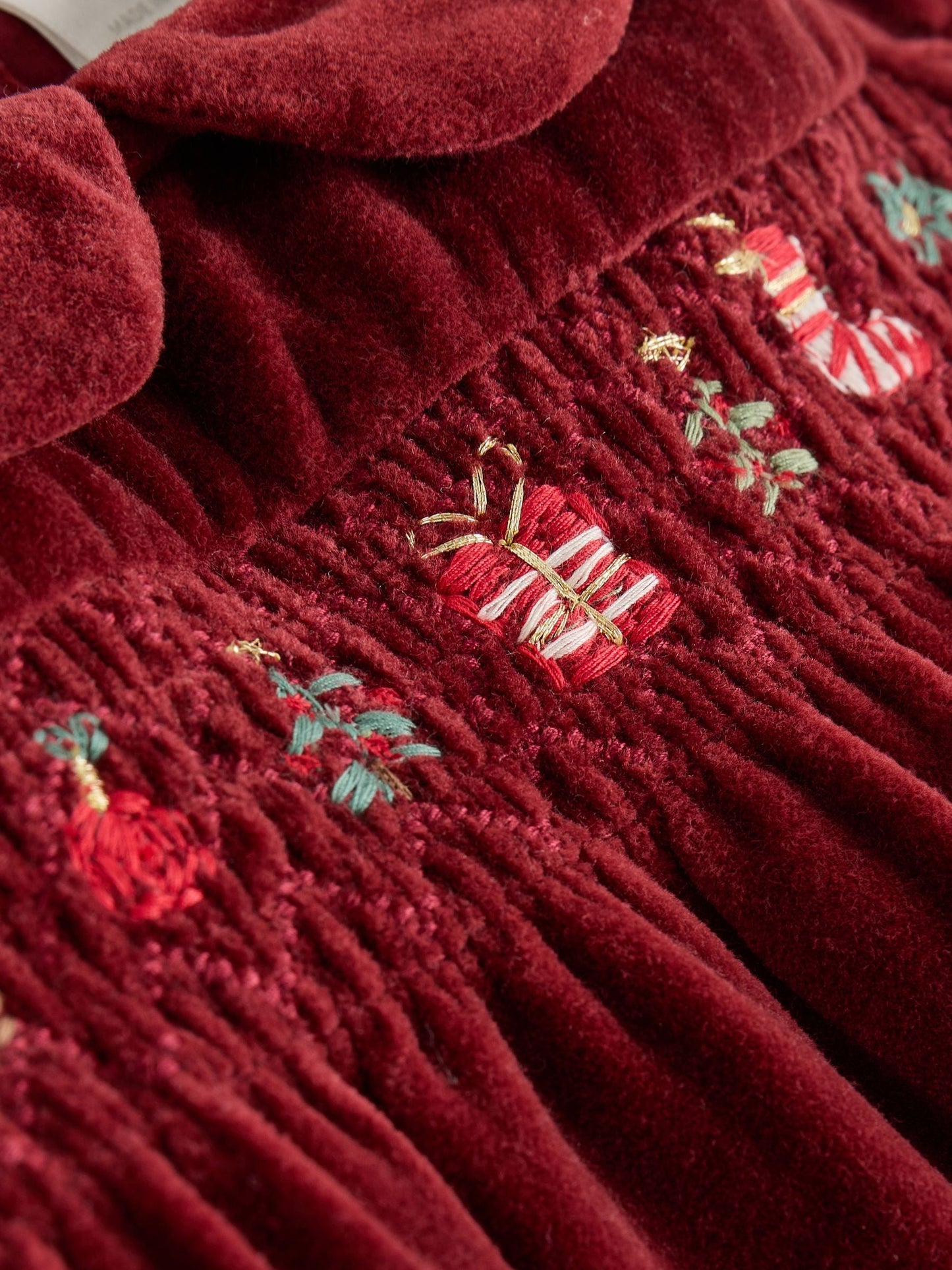 Red Christmas Baby Velvet Dress (0mths-2yrs)